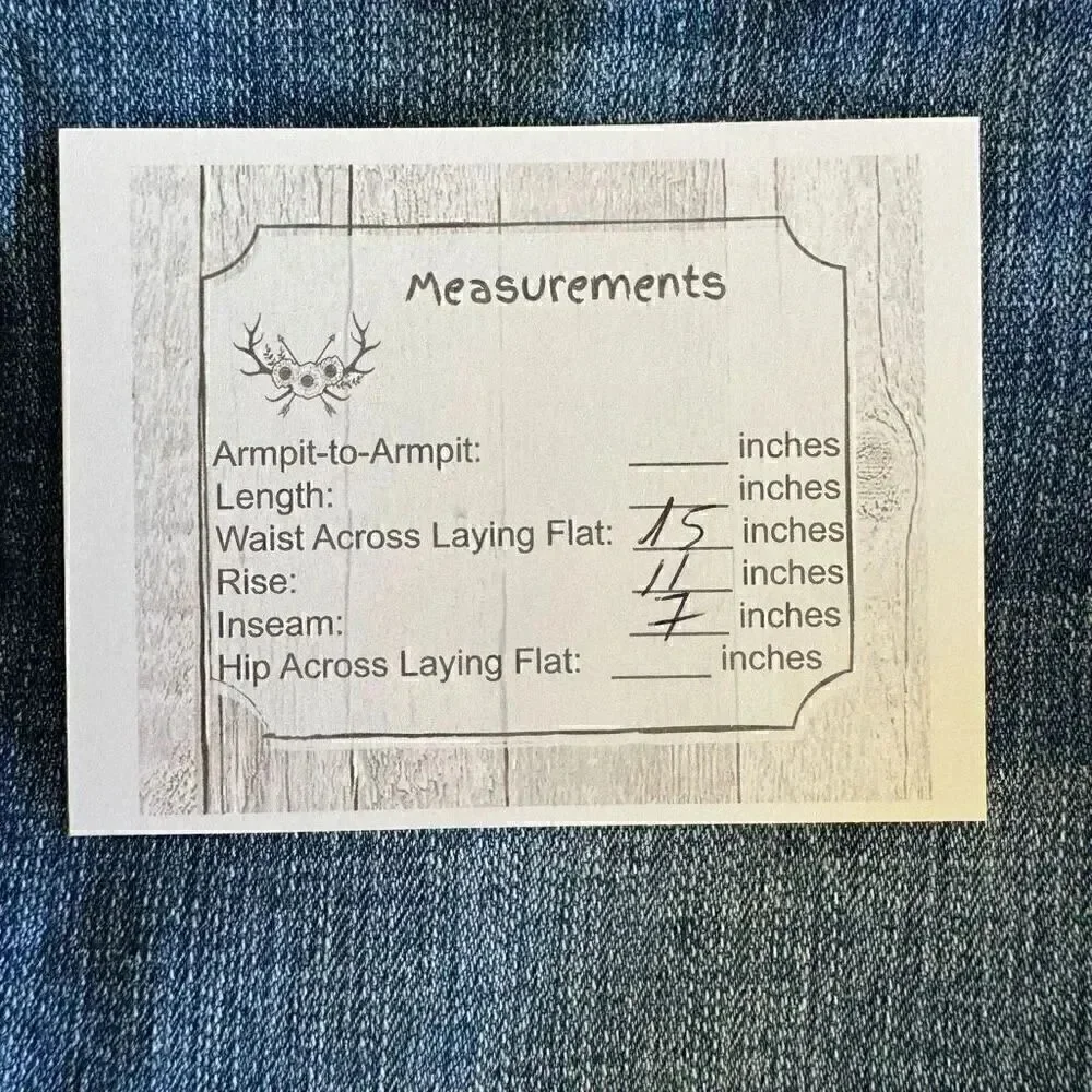 Anthropologie  Pilcro and the Letterhead Script Blue Denim Jeans SZ 26 #1990 - Picture 12 of 14